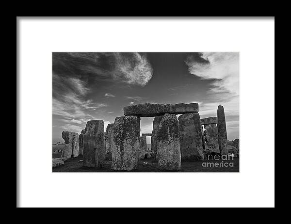 Stonehenge Framed Print featuring the photograph Stonehenge historic monument by Tony Mills