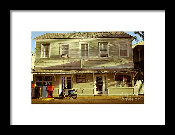Shop Framed Print featuring the photograph Stop Shop by Sophie Vigneault