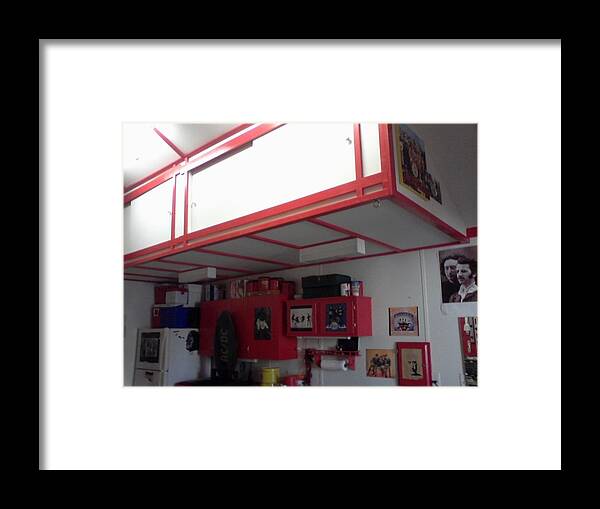 Loft Framed Print featuring the painting Storage Loft In Studio by Edward Pebworth
