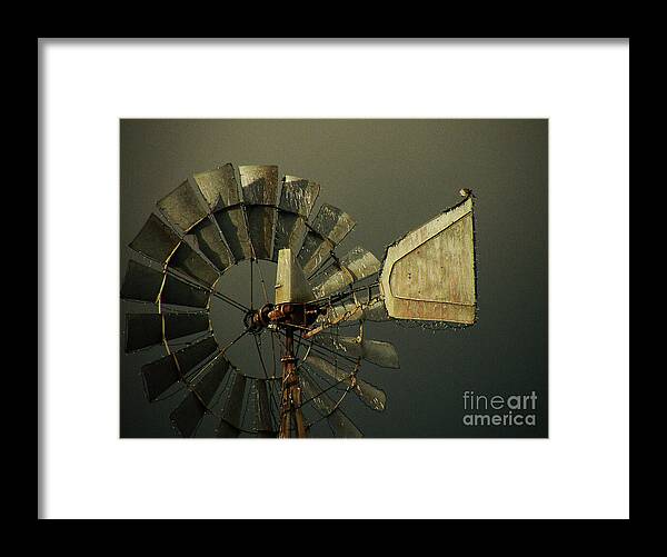 Windmill Print Framed Print featuring the photograph Storm Brewing by Joe Pratt