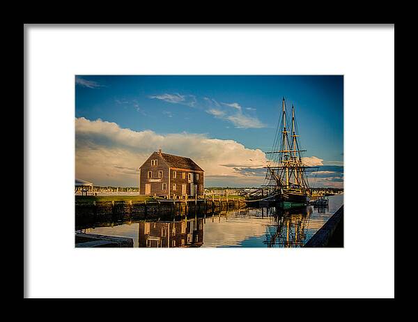 Salem Framed Print featuring the photograph Storm clearing Pedrick house by Jeff Folger