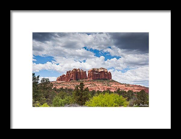 Arizona Framed Print featuring the photograph Storm Clouds Over Cathedral Rocks by Jeff Goulden