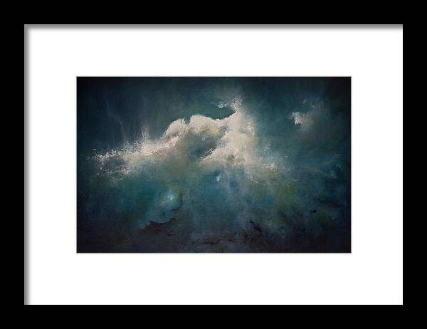 Derek Kaplan Art Framed Print featuring the painting Opt.28.14 Storm by Derek Kaplan