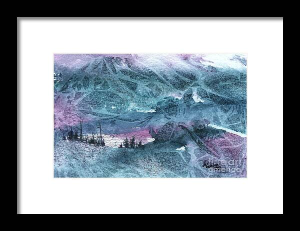 Storm Framed Print featuring the painting Storm II by Lynn Quinn