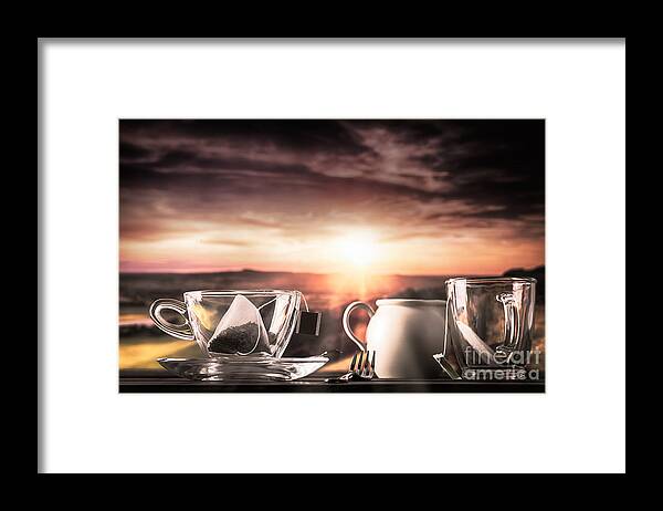 Tea Framed Print featuring the photograph Storm in a teacup by Simon Bratt