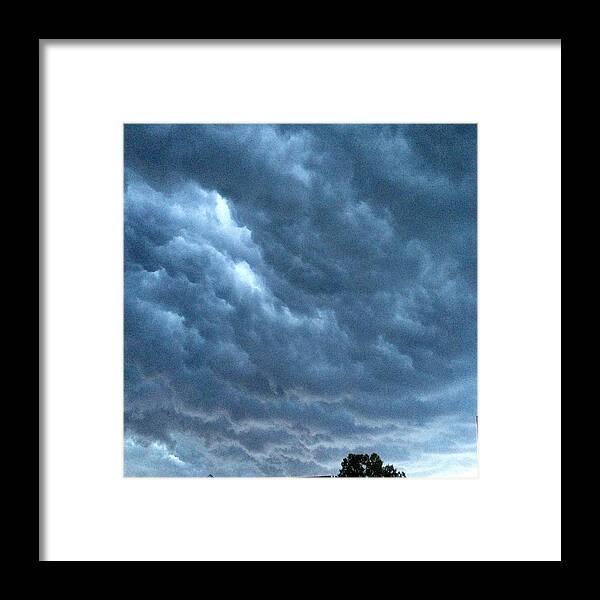 Weather Framed Print featuring the photograph Storm is brewing by Sue Morris