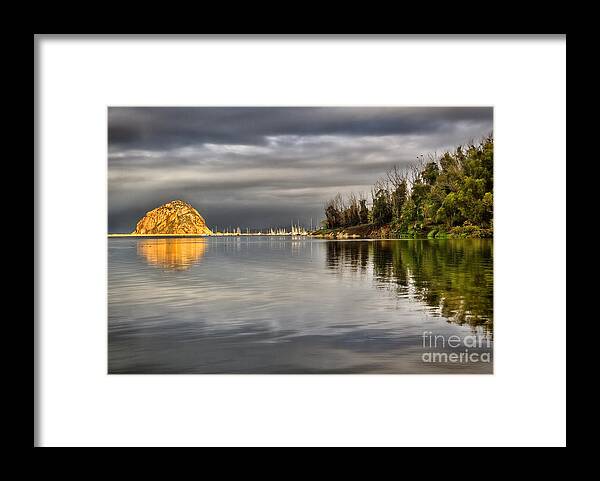 Morro Bay Framed Print featuring the photograph Storm Light by Alice Cahill