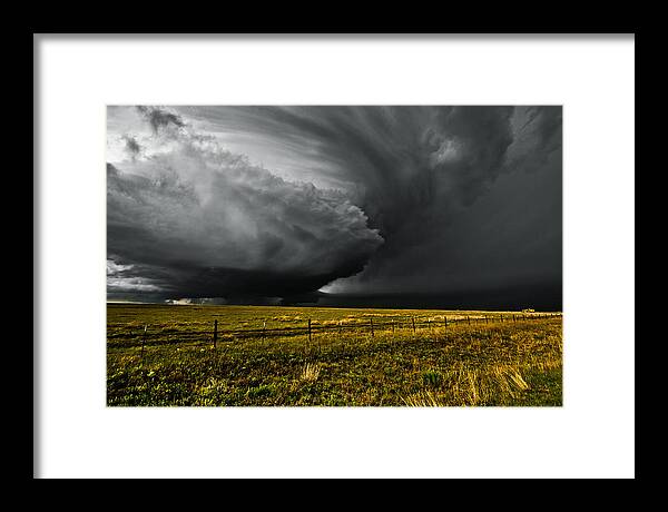 Weather Framed Print featuring the photograph Storm - Man vs Beast by Douglas Berry