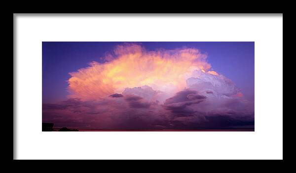 Storm Clouds Framed Print featuring the photograph Storm Merge by Mike Hainstock