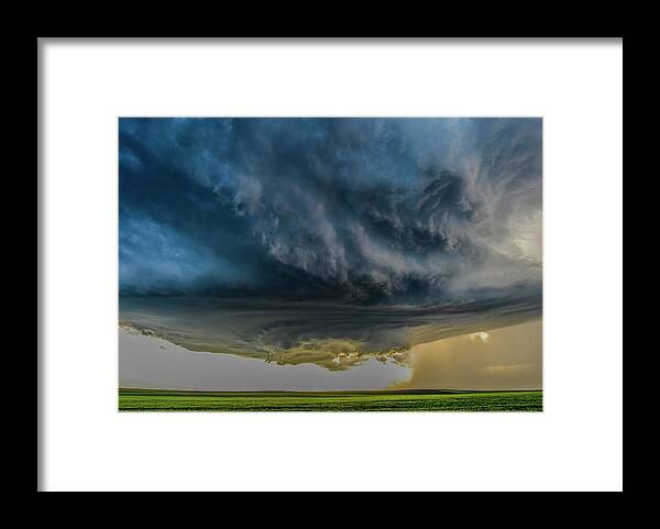 Thunderstorm Framed Print featuring the photograph Storm Over Greenfield by Rob Darby