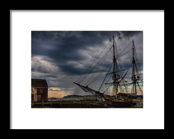 Salem Framed Print featuring the photograph Storm passing Salem by Jeff Folger