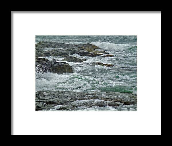 Storm Framed Print featuring the photograph Stormy Day in Rhode Island by Jean Hall