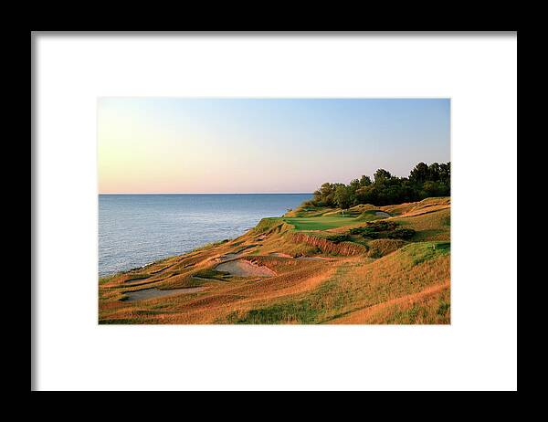 Seventeenth Hole Framed Print featuring the photograph Straits Course At Whistling Straits by David Cannon