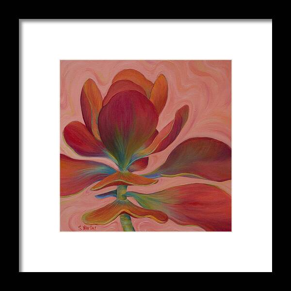 Strawberry Framed Print featuring the painting Strawberry Flapjack by Sandi Whetzel