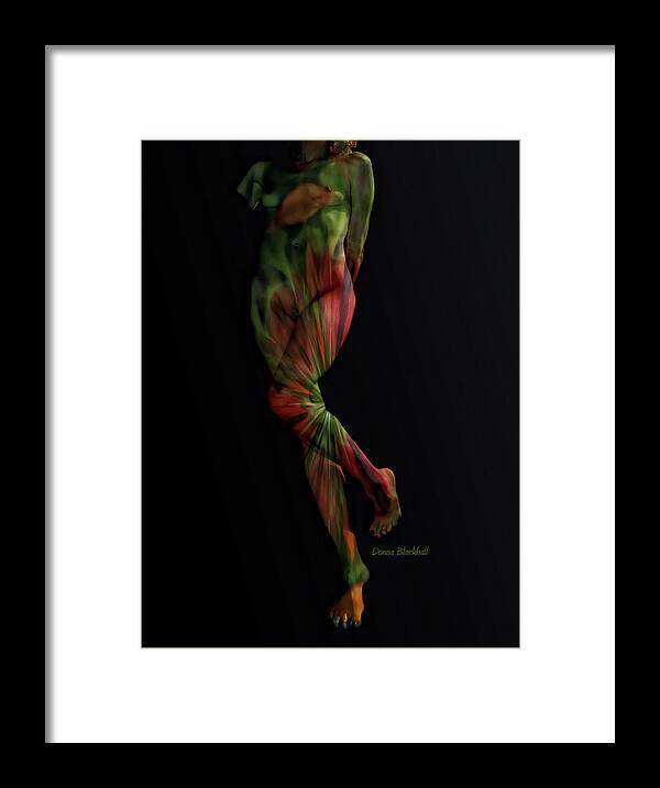 Woman Framed Print featuring the photograph Street Artist by Donna Blackhall