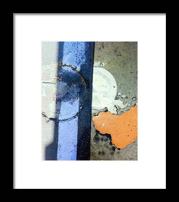  Abstract City Framed Print featuring the photograph Street Sights 15 by Marlene Burns