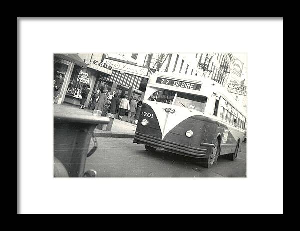 Streetcar Framed Print featuring the photograph Streetcar Named Desire by Cynthia Decker