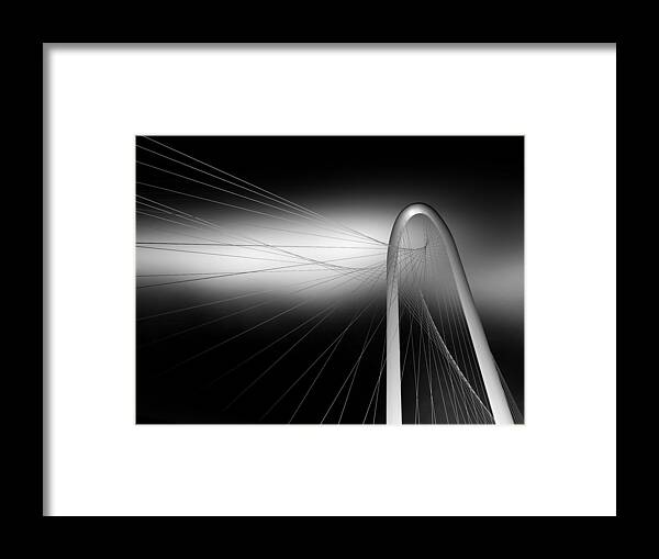 Architecture Framed Print featuring the photograph String Bridge by Antonyus Bunjamin (abe)