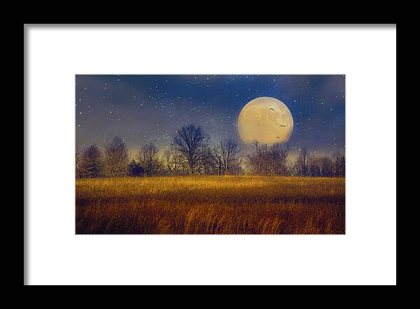 Moon Framed Print featuring the photograph Struck by the Moon by John Rivera