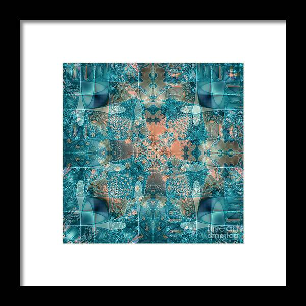 Abstract Framed Print featuring the digital art Subaqueous by Kristen Fox