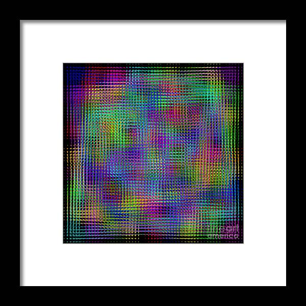 Sudoku Framed Print featuring the digital art Sudoku Connections Glass Mosaic by Ron Brown