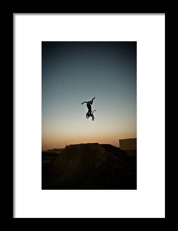 Bike Framed Print featuring the photograph Suicide No Hander by Joel Loftus