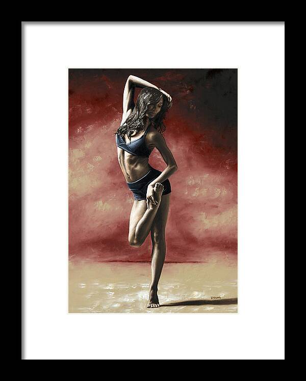 Dance Framed Print featuring the painting Sultry Dancer by Richard Young