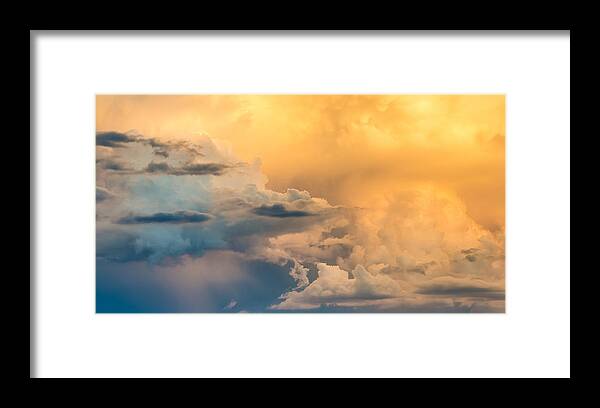 Summer Framed Print featuring the photograph Summer Clouds - Abstract Cloud Photograph by Duane Miller