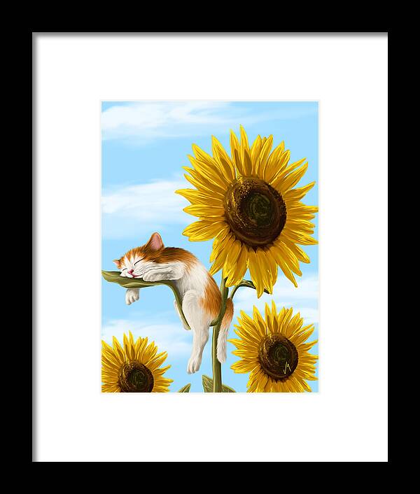 Ipad Framed Print featuring the painting Summer dream by Veronica Minozzi