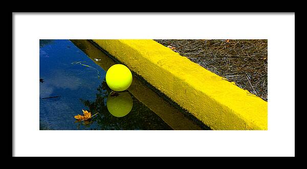 Reflection Framed Print featuring the photograph Summer ends Autumn begins 02 by Andy Lawless
