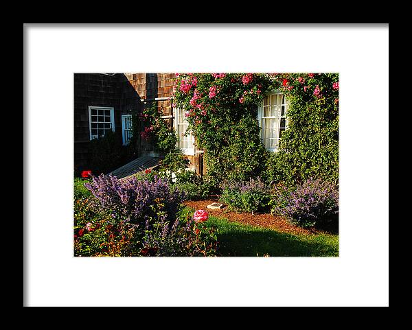 Montauk Framed Print featuring the photograph Summer Garden by James Kirkikis