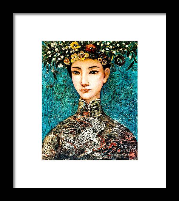 Shijun Framed Print featuring the painting Summer II by Shijun Munns