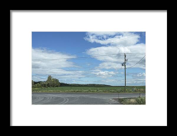 Color Framed Print featuring the photograph Summer in the country looking north by Arkady Kunysz