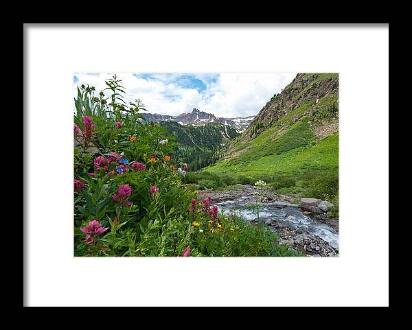 Landscape Framed Print featuring the photograph Summer in the San Juans by Cascade Colors