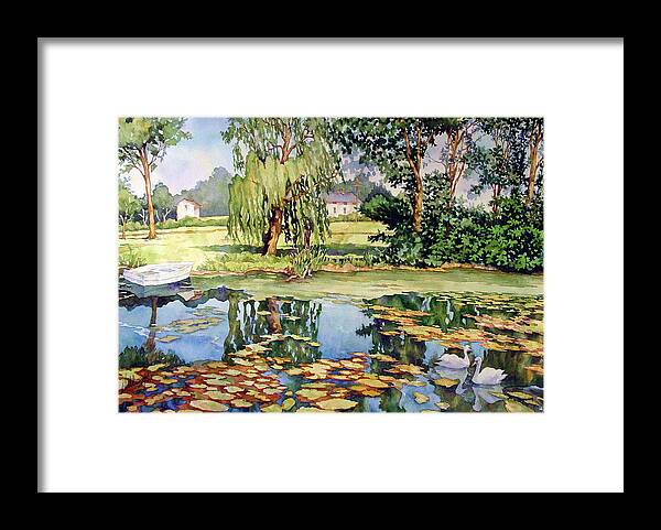 Colorful Framed Print featuring the painting Summer Romance by Mick Williams