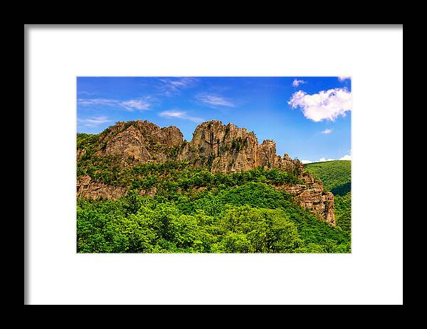 Summer Framed Print featuring the photograph Summer Seneca Rocks by Mary Almond