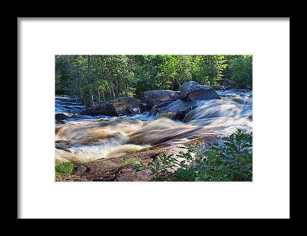 Strong Falls Framed Print featuring the photograph Summer Splendor Close-up by Leda Robertson