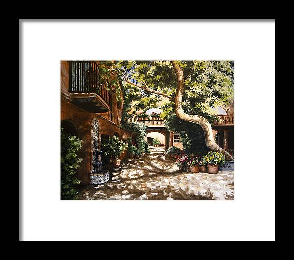 Summer Framed Print featuring the painting Summer Sun by Mary Palmer