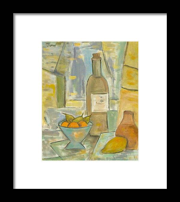 Still Life Framed Print featuring the painting Summer Wine by Trish Toro