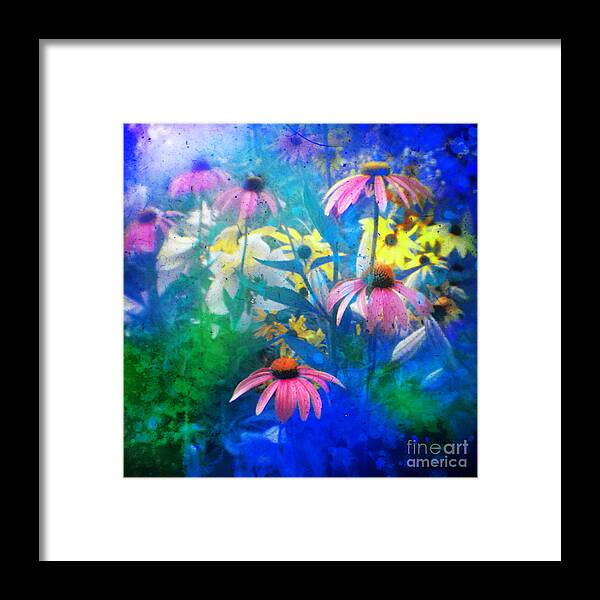 Flowers Framed Print featuring the photograph Summertime blues by Gina Signore
