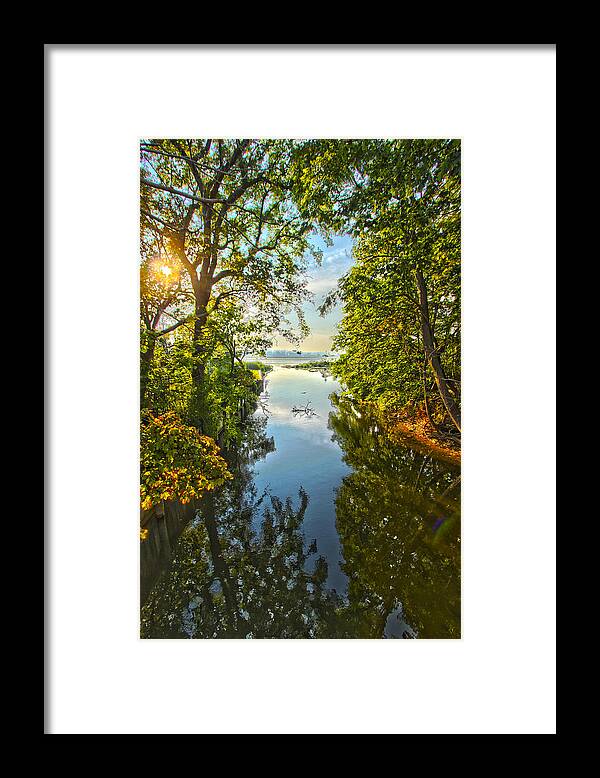 Sag Harbor Framed Print featuring the photograph Summertime Reflections by Robert Seifert