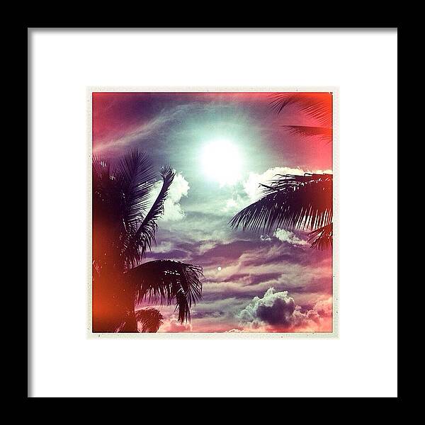 Sun Framed Print featuring the photograph Sun and the Sky by Kerri Green