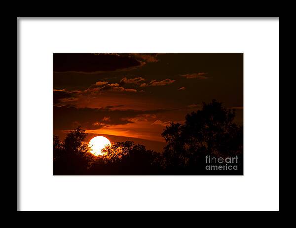 Sun Framed Print featuring the photograph Sun cradle... by Dan Hefle