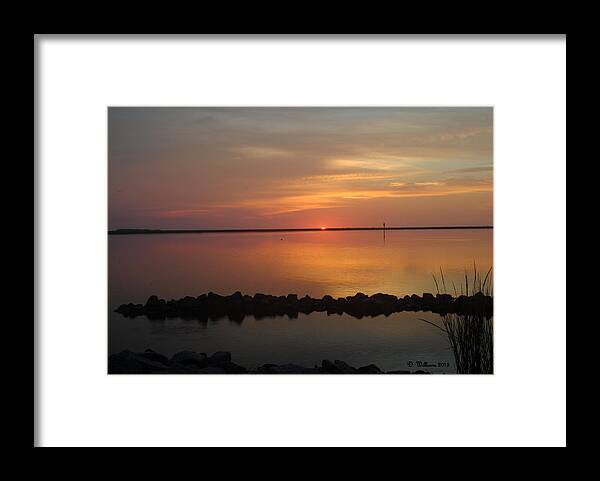 Sunrise Framed Print featuring the photograph Sun on the Horizon by Dan Williams