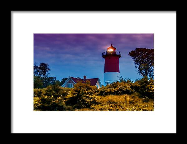 Cape Cod Landscape Photography Framed Print featuring the photograph Sun setting inner light by Jeff Folger