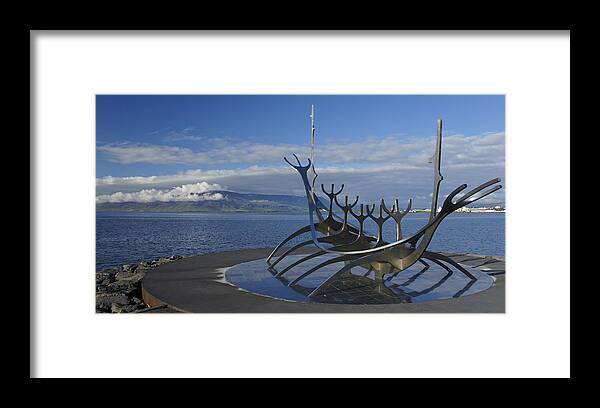 Viking Ship Framed Print featuring the photograph Sun Voyager by Brian Kamprath