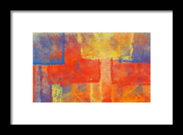 Abstract Framed Print featuring the painting Sunday by Christina Wedberg