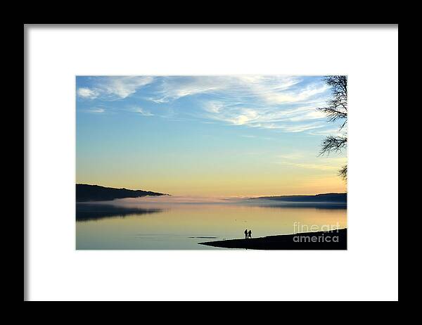 Hood Canal Framed Print featuring the photograph Sunday Evening Solitude by Gayle Swigart