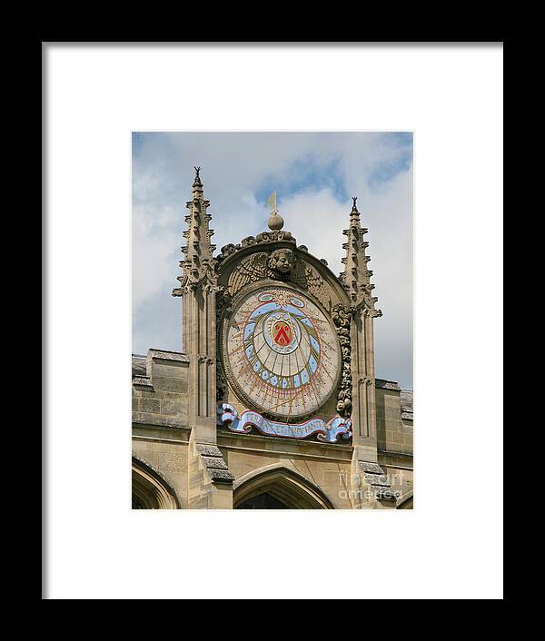 Sundial Framed Print featuring the photograph Sundial at All Souls by Ann Horn