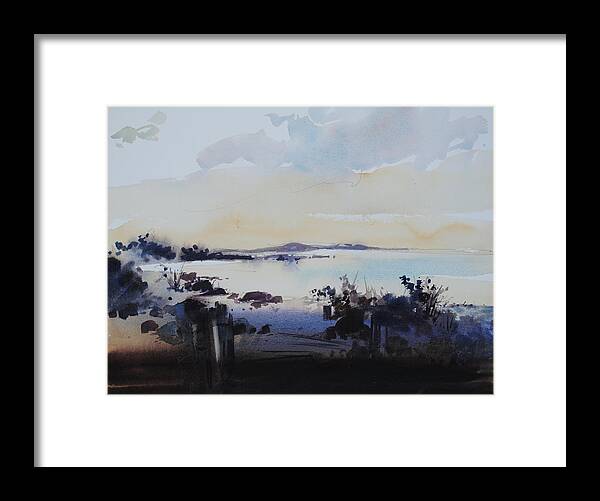 Sunset Framed Print featuring the painting Sundown by P Anthony Visco